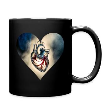 Heart of glass - Full Colour Mug - black - Right