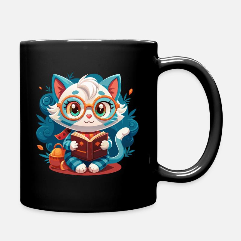 Cute Cat - Tasse einfarbig - Schwarz
