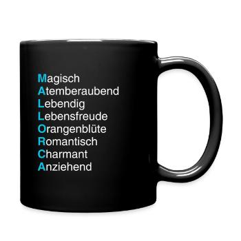 Mallorca: Magisch, Atemberaubend, Charmant – Dein - Tasse einfarbig - Schwarz - Rechts