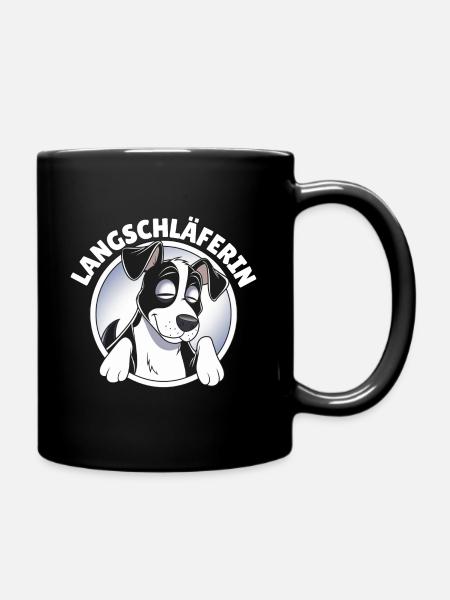Langschläferin - Tasse einfarbig - Schwarz