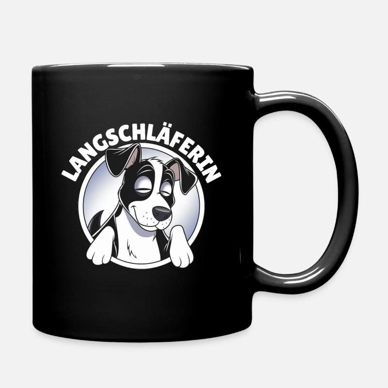 Langschläferin - Tasse einfarbig - Schwarz