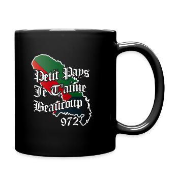 PETIT PAYS JE T'AIME BEAUCOUP MARTINIQUE 972 - Mug uni - noir - Droite