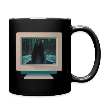 CRT design - Ghost girl 2 - Full Colour Mug - black - Right