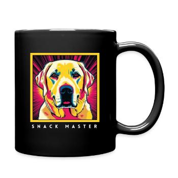 Snack Master - Dog Merch for everyone - Labrador - Tasse einfarbig - Schwarz - Rechts