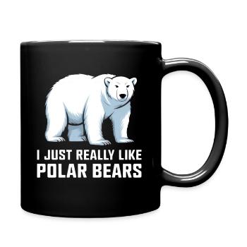 I Just Really Like Polar Bears - Tasse einfarbig - Schwarz - Rechts