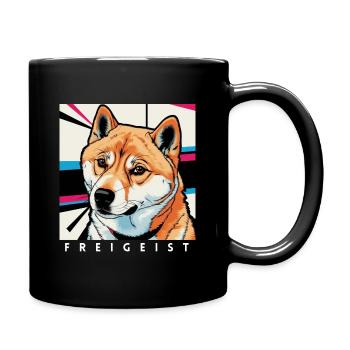 Shiba Inu - Dogmerch for everyone - Tasse einfarbig - Schwarz - Rechts