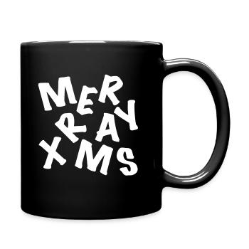 Xmas Chaos knows - Full Colour Mug - black - Right