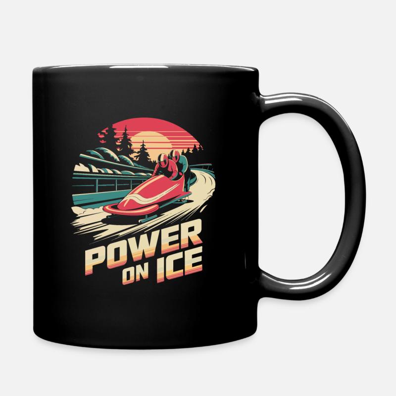 Puissance sur l’équipe de bobsleigh - Mug uni - noir