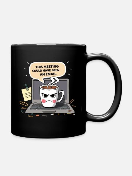 Café Rencontre Humour - Mug uni - noir