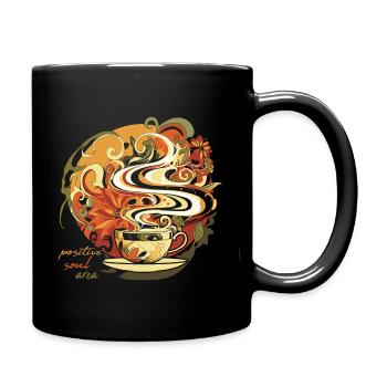 Espace âme positive - Café - Mug uni - noir - Droite