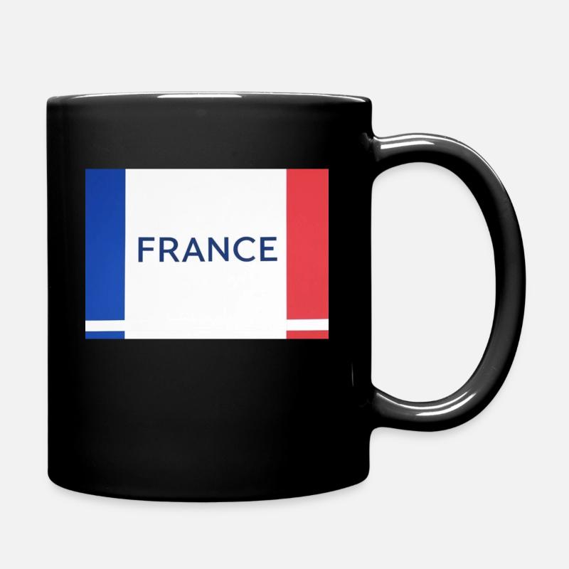 France - Mug uni - noir