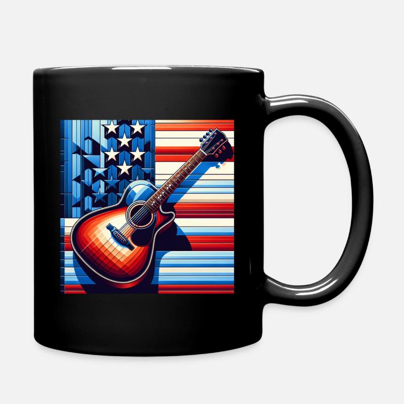 Guitare Américaine - Mug uni - noir