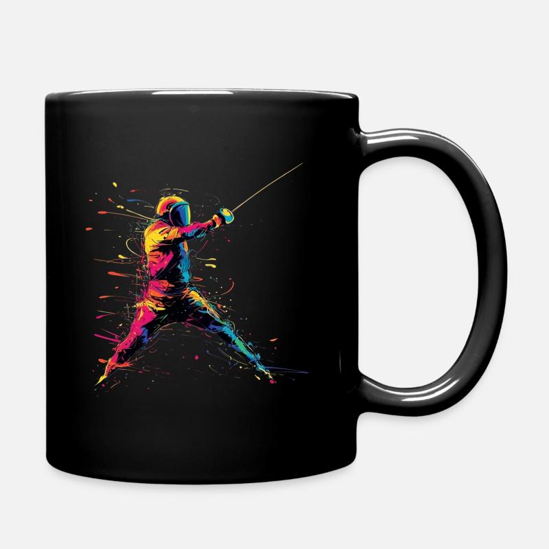 Fechten Fechter Geschenk - Tasse einfarbig - Schwarz