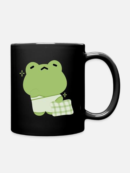 Schläfriger Frosch - Tasse einfarbig - Schwarz