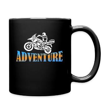 Biker Adventure Tours Moto Friends Cadeau - Mug uni - noir - Droite