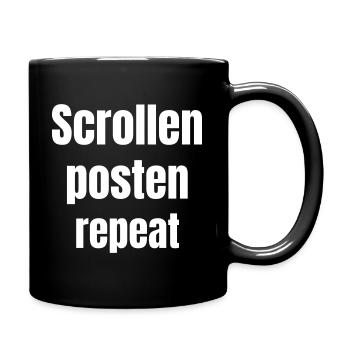 Social Media Manager - Tasse einfarbig - Schwarz - Rechts