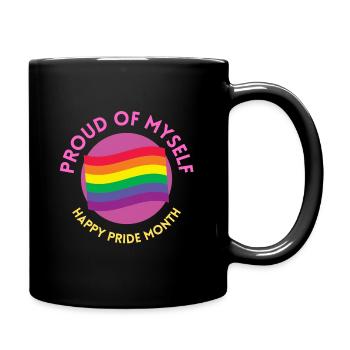 Happy pride month - Tasse einfarbig - Schwarz - Rechts