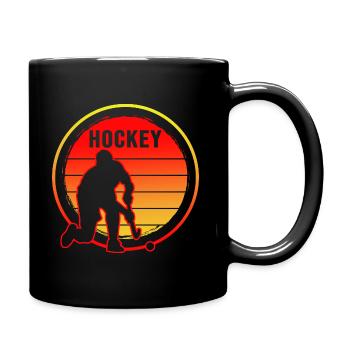 Hockey Hockey sur gazon Joueurs de hockey Saison de hockey - Mug uni - noir - Droite