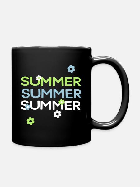 Summer - Tasse einfarbig - Schwarz