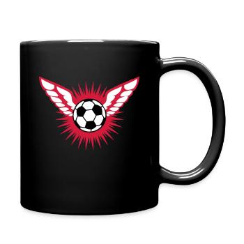 FOOTBALL inspires - Full Colour Mug - black - Right