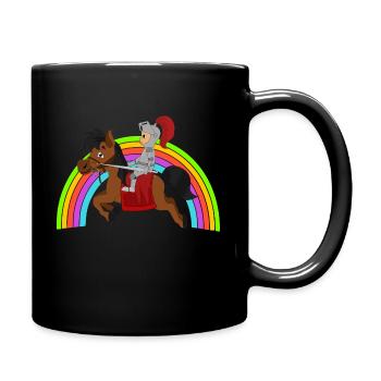 Ritter Knight - Tasse einfarbig - Schwarz - Rechts