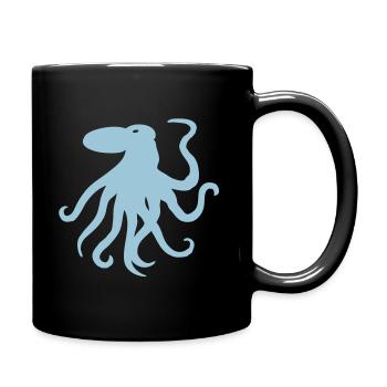 Octopus "kanaloa" - Mug uni - noir - Droite