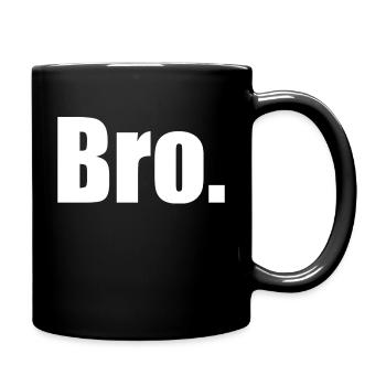 Bro - Tasse einfarbig - Schwarz - Rechts