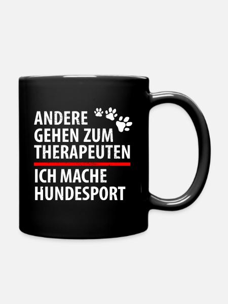 Chemise de thérapie malinois de berger allemand Dog Sport - Mug uni - noir