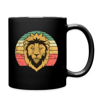 lion's head - Full Colour Mug - black - Right