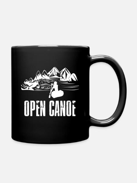 open canoe - Tasse einfarbig - Schwarz