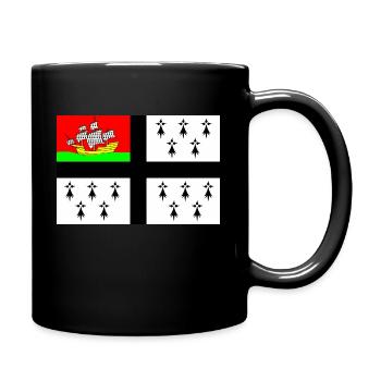 Drapeau de Nantes - Mug uni - noir - Droite