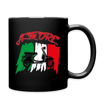 Amore, scooter - Mug uni - noir - Droite