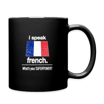 French - France - French - Language - Full Colour Mug - black - Right