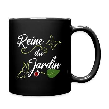 reine du jardin. Passionnée de jardinage. Femme - Mug uni - noir - Droite