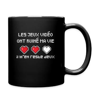 Les jeux vidéo ont ruiné ma vie Humour Geek.Gaming - Mug uni - noir - Droite