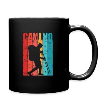 Cadeau du Chemin de Saint-Jacques-de-Compostelle pour les pèlerins - Mug uni - noir - Droite