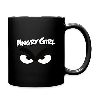 ANGRY GIRL - Tasse einfarbig - Schwarz - Rechts