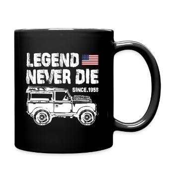 Jeep Legend Never La - Mug uni - noir - Droite