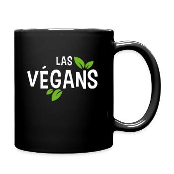 Las végans. Humour végans. Alimentation saine - Mug uni - noir - Droite