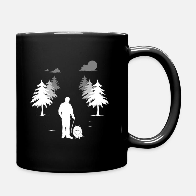 Zwergspitz Hunde | Zwergspitz Geschenk | Gassie - Tasse einfarbig - Schwarz