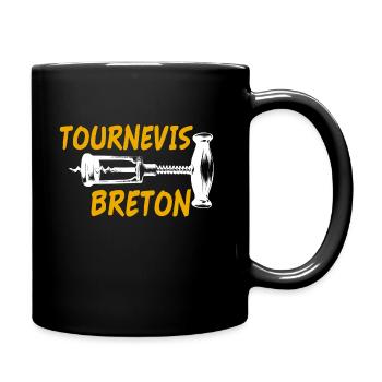 Tournevis breton, humour Bretagne, idée cadeau - Mug uni - noir - Droite