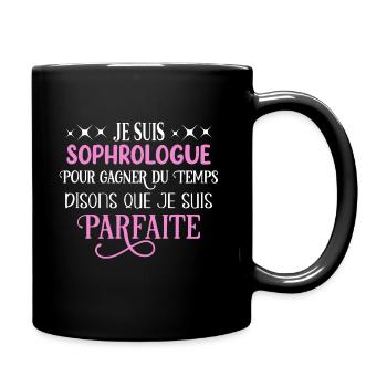 Sophrologue humour métier idée cadeau professions - Mug uni - noir - Droite