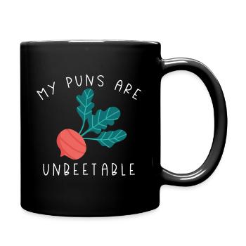 My Puns Are Unbeetable - Full Colour Mug - black - Right
