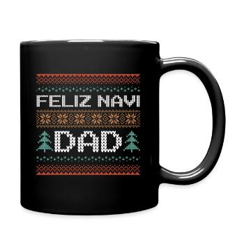 Feliz Navi Dad - Full Colour Mug - black - Right