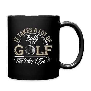 Golf club golfer golfer gift - Full Colour Mug - black - Right