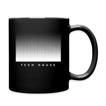 Tech House Music - Tasse einfarbig - Schwarz - Rechts
