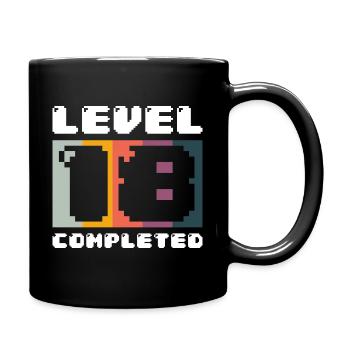 Level 18 complete 18th birthday 2003 - Full Colour Mug - black - Right