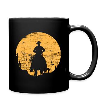cow-boy - Mug uni - noir - Droite