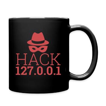 « Hack 127.0.0.1 » | Hacker - Mug uni - noir - Droite