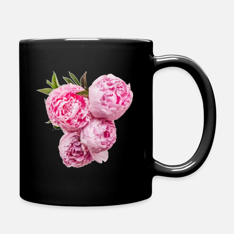 pivoine 01 - Mug uni - noir